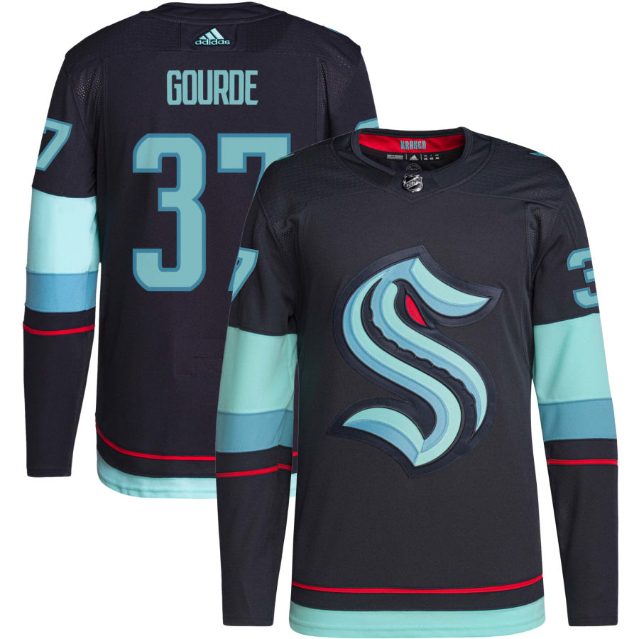 Yanni Gourde Seattle Kraken Home Authentic Primegreen Jersey - Navy