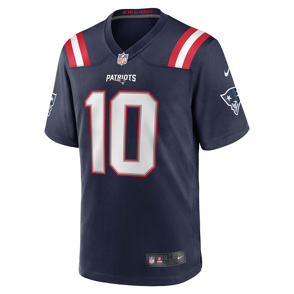 Men's New England Patriots Mac Jones Player Game Jersey Navy