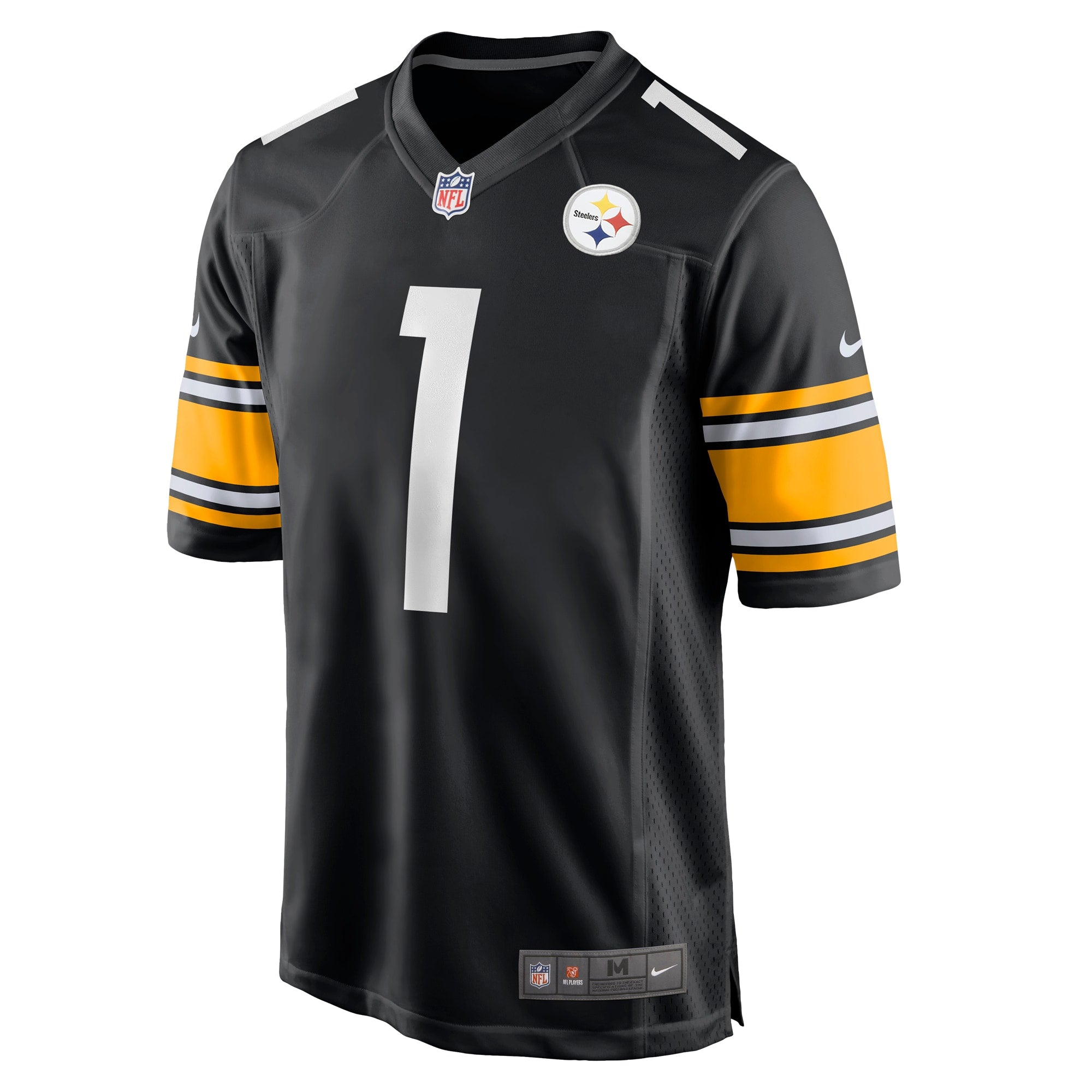 Number 1 Dad Pittsburgh Steelers Game Jersey - Black