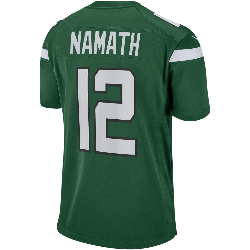 Joe Namath New York Jets Game Retired Player Jersey - Gotham Green