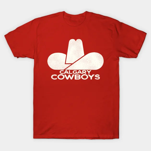 Defunct Calgary Cowboys Hockey Team T-Shirt