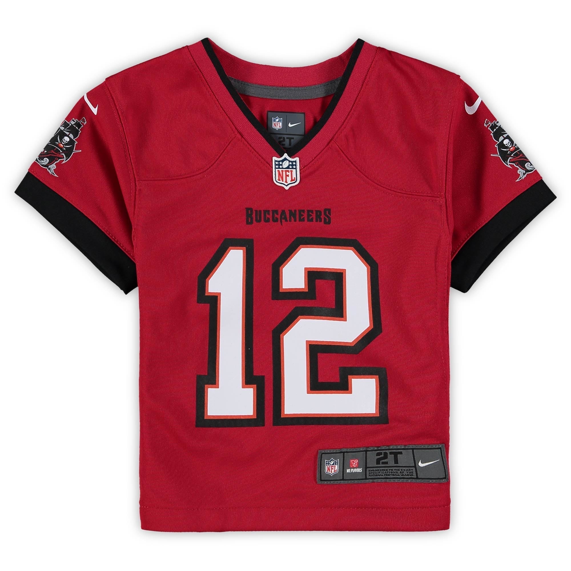 Preschool Tom Brady Red Tampa Bay Buccaneers Game Jersey