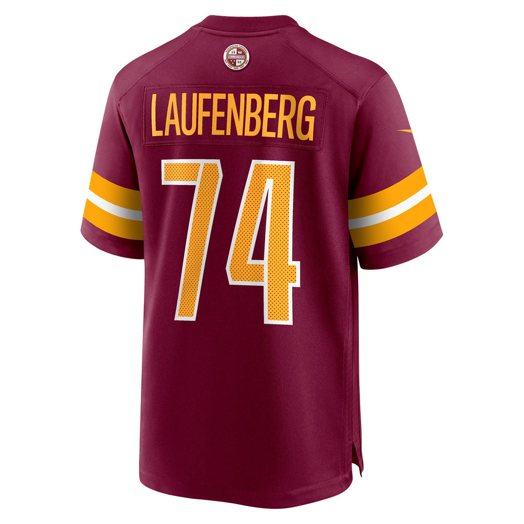 Nolan Laufenberg Washington Commanders Game Jersey - Burgundy