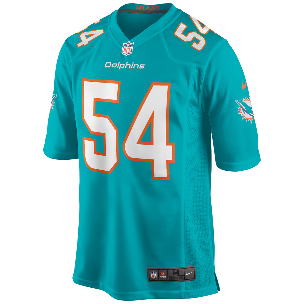Zach Thomas Miami Dolphins Game Retired Player Jersey - Aqua