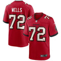 Josh Wells Tampa Bay Buccaneers Game Jersey - Red