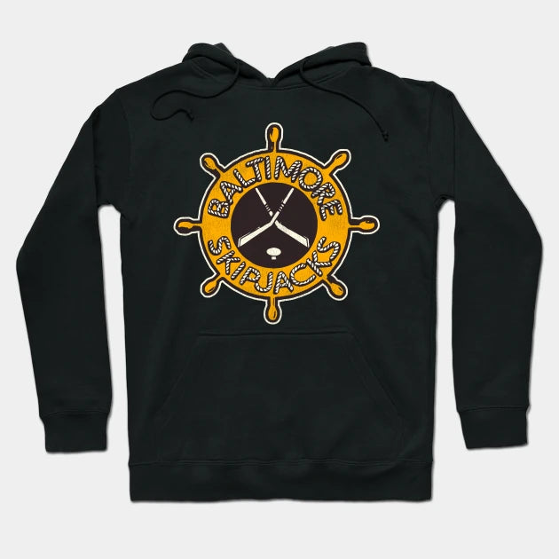 Defunct Baltimore Skipjacks Hockey Team Hoodie