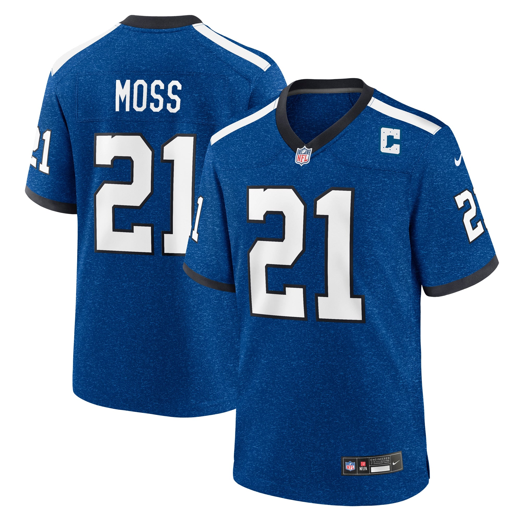 Zack Moss Indianapolis Colts Indiana Nights Alternate Game Jersey - Royal
