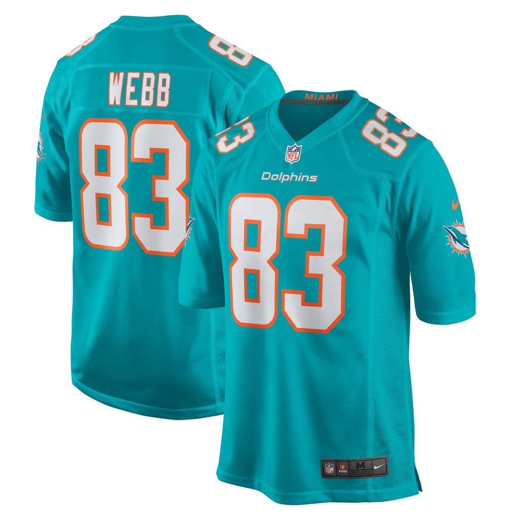 Raleigh Webb Miami Dolphins Team Game Jersey - ?Aqua
