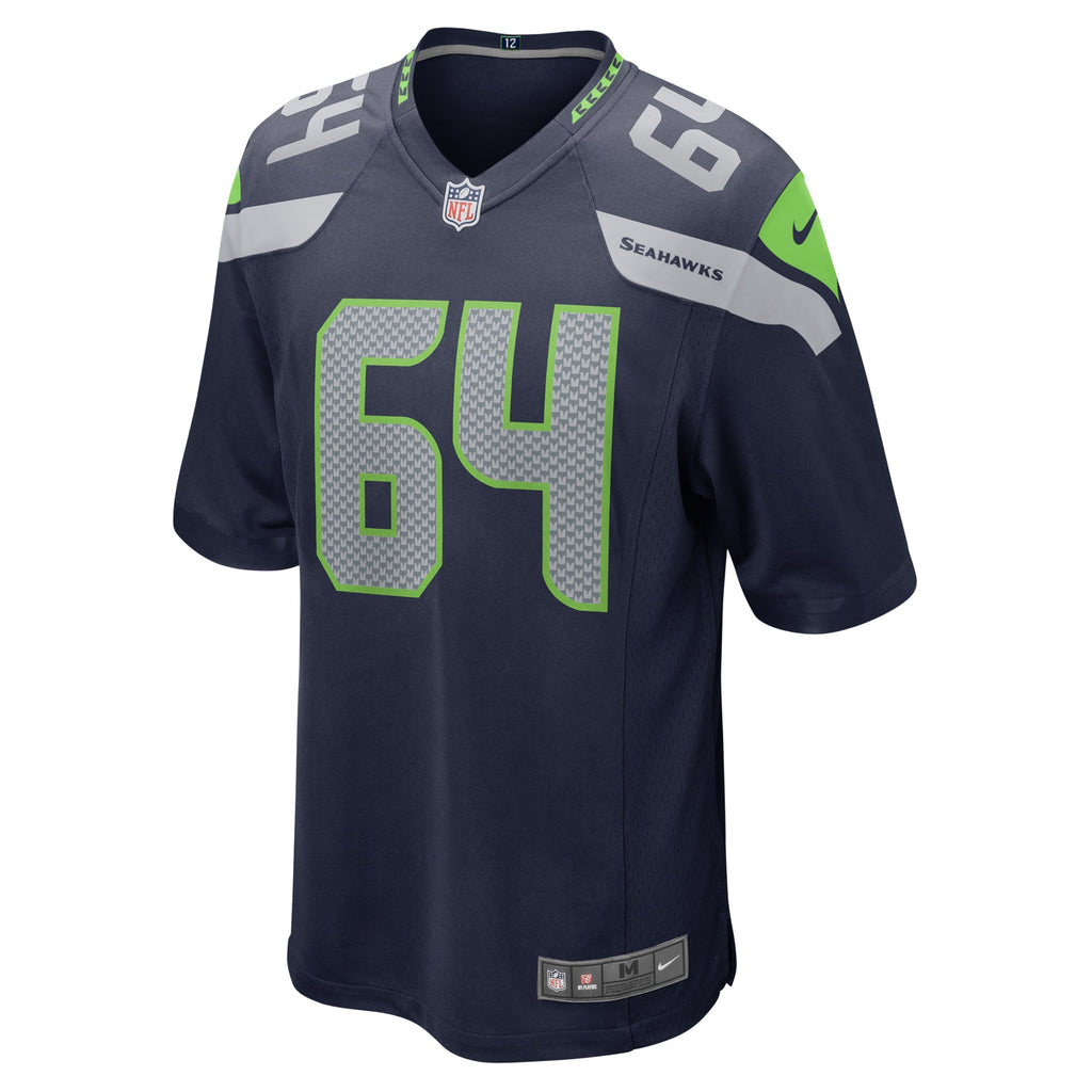Jarrod Hewitt Seattle Seahawks Home Game Player Jersey - College Navy
