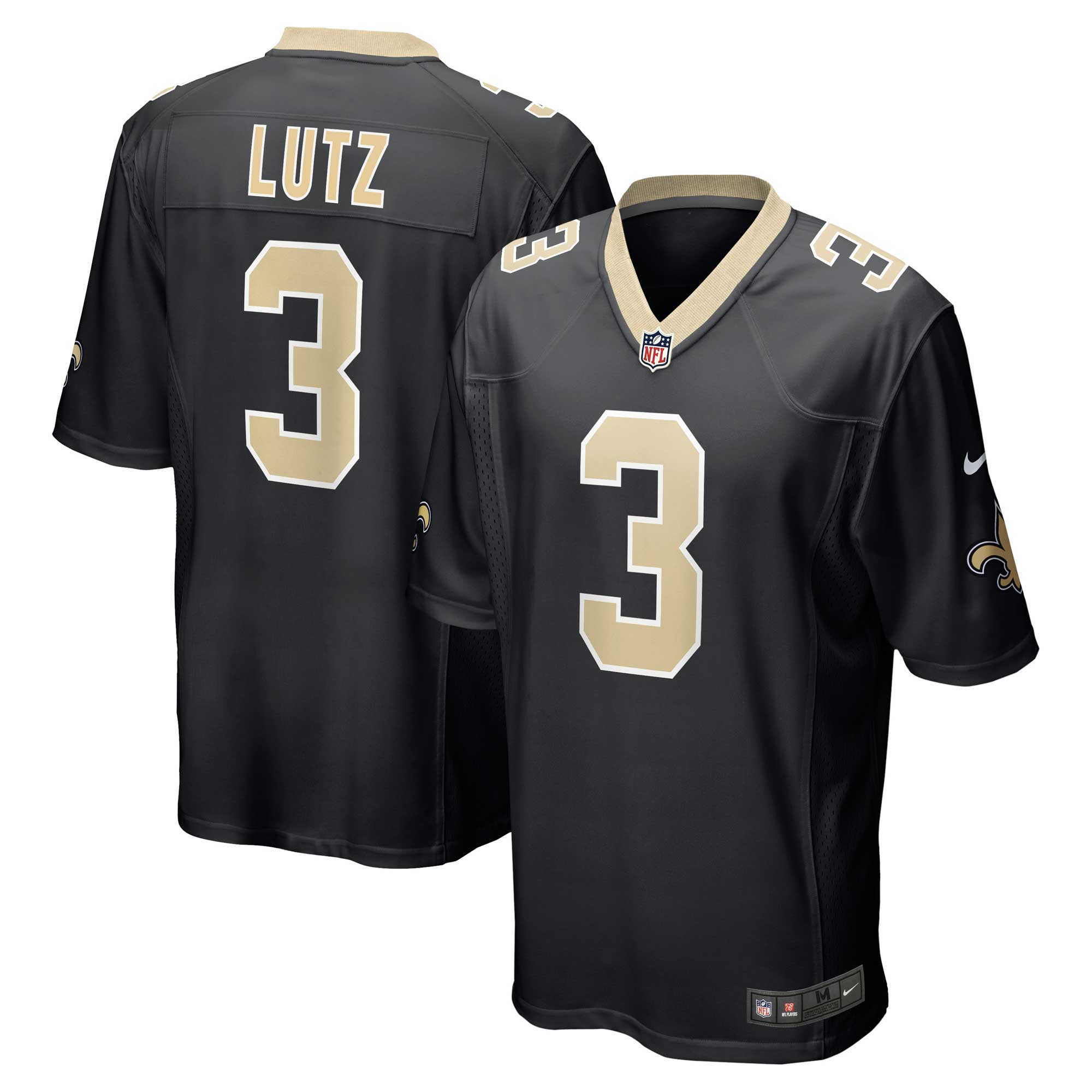 Wil Lutz New Orleans Saints Game Jersey - Black