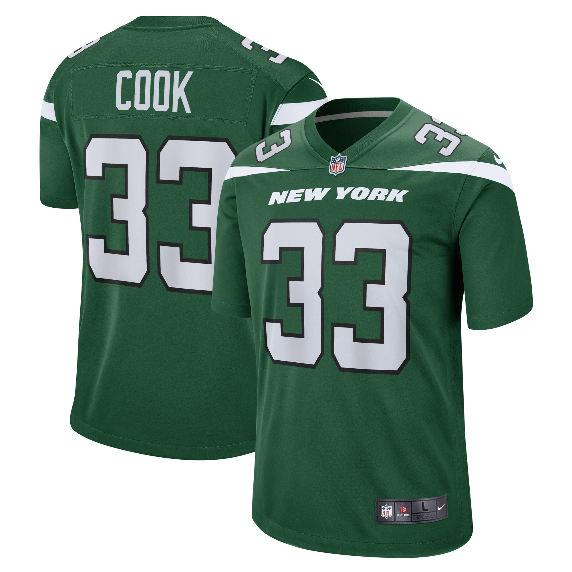 Dalvin Cook New York Jets Game Player Jersey - Gotham Green