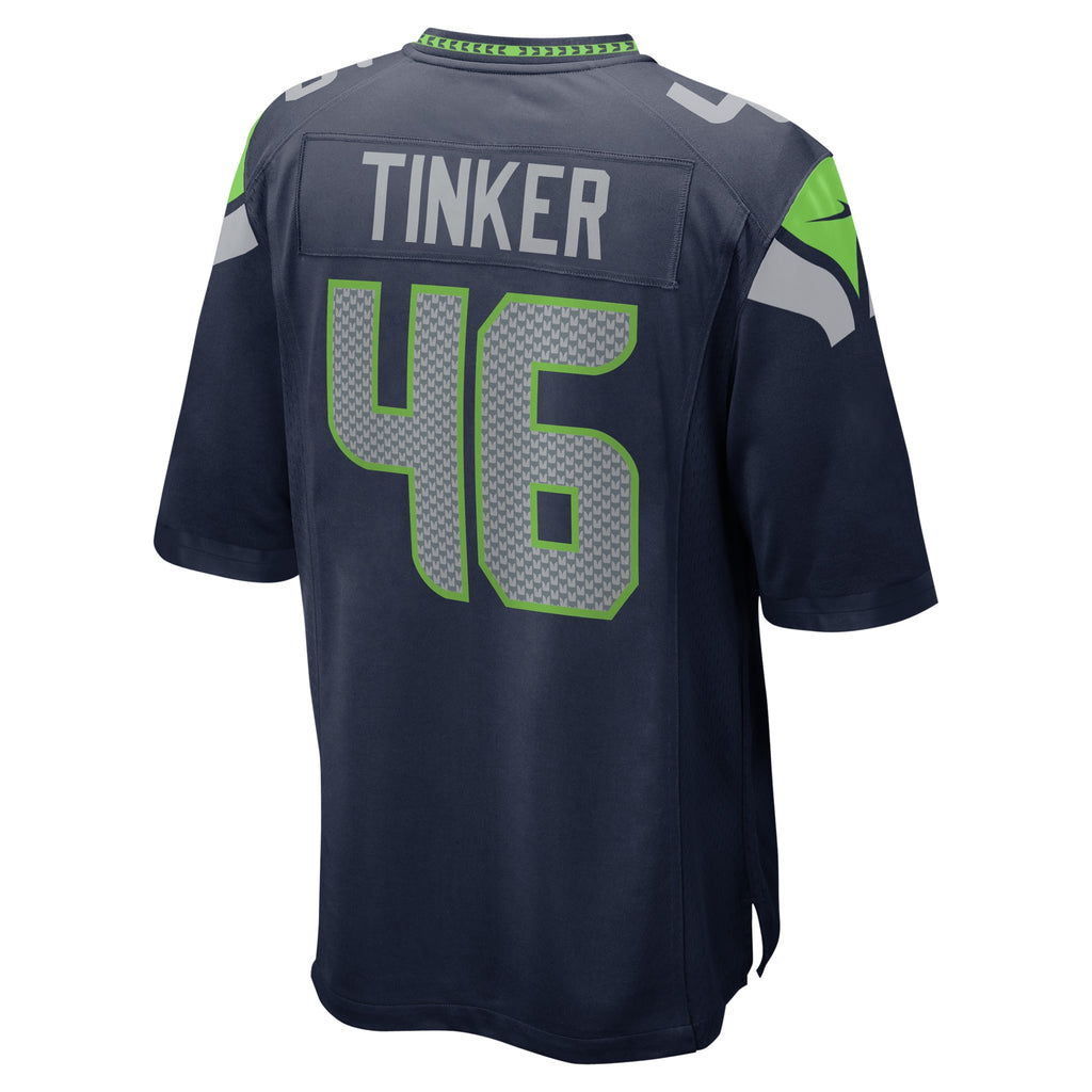 Carson Tinker Seattle Seahawks Home Game Player Jersey - College Navy