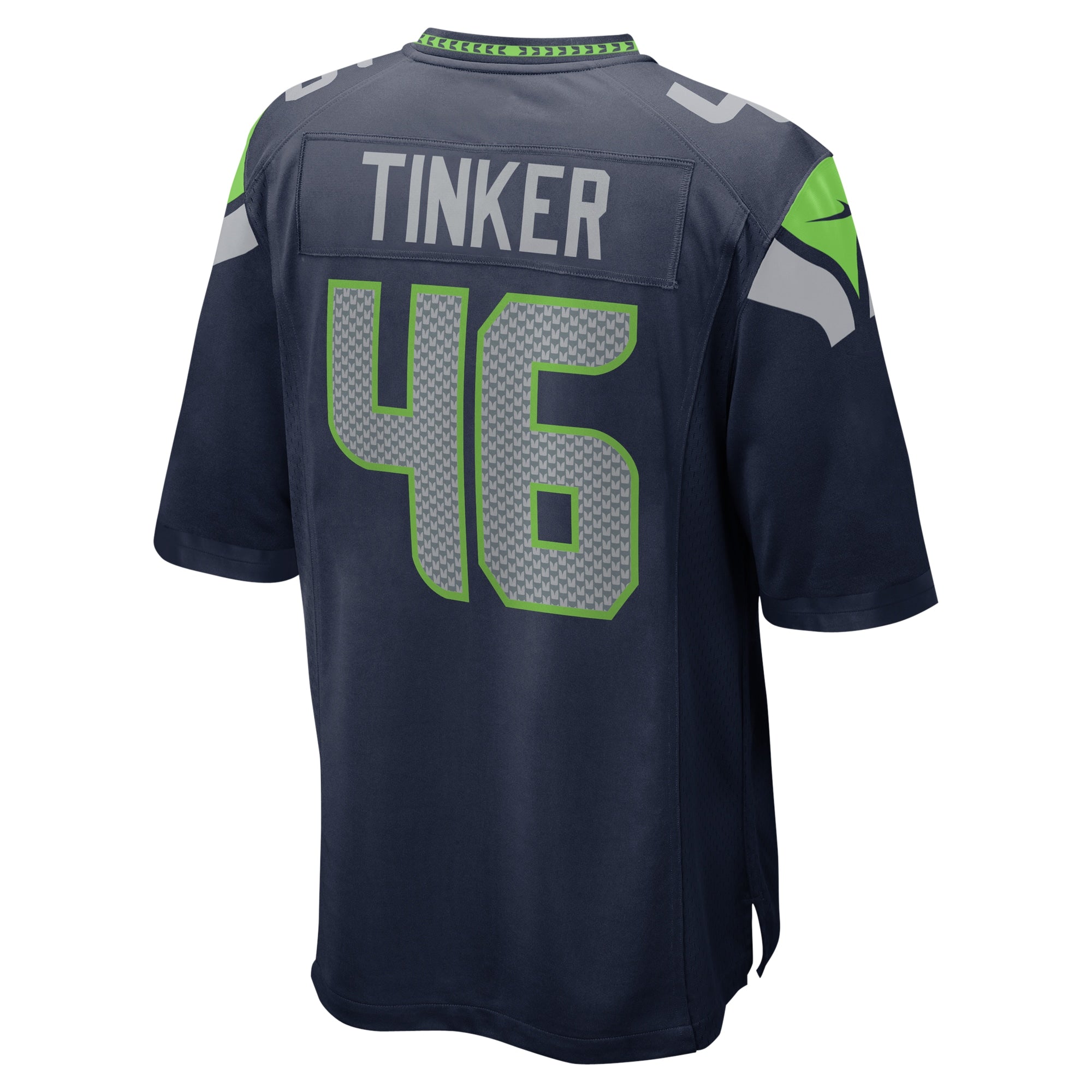 Carson Tinker Seattle Seahawks Home Game Player Jersey - College Navy