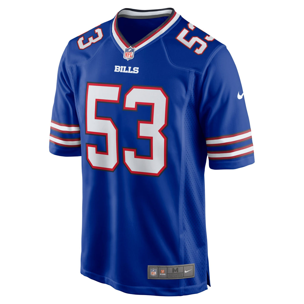 Tyrel Dodson Buffalo Bills Game Player Jersey - Royal