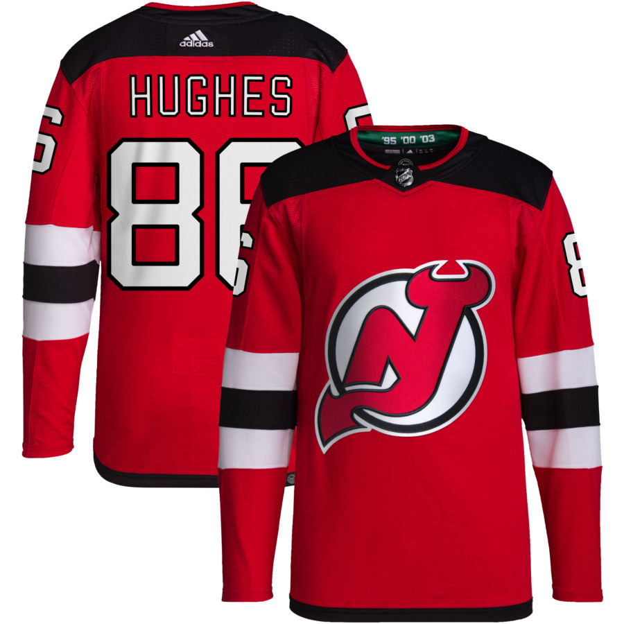 Jack Hughes New Jersey Devils Home Primegreen Authentic Pro Jersey - Red