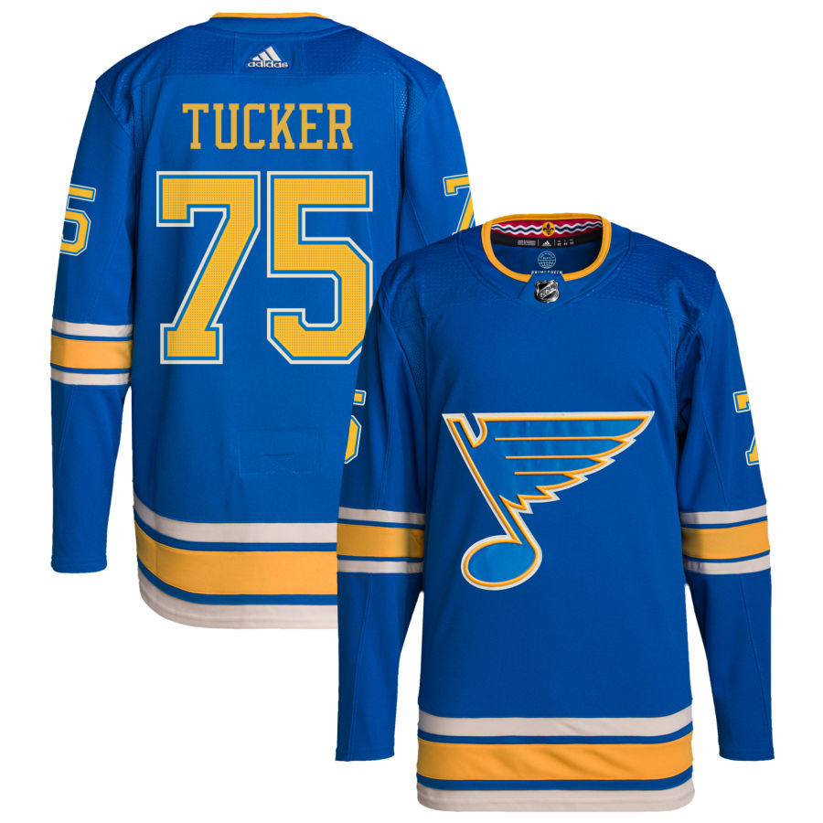 Tyler Tucker St. Louis Blues Alternate Authentic Pro Jersey - Blue