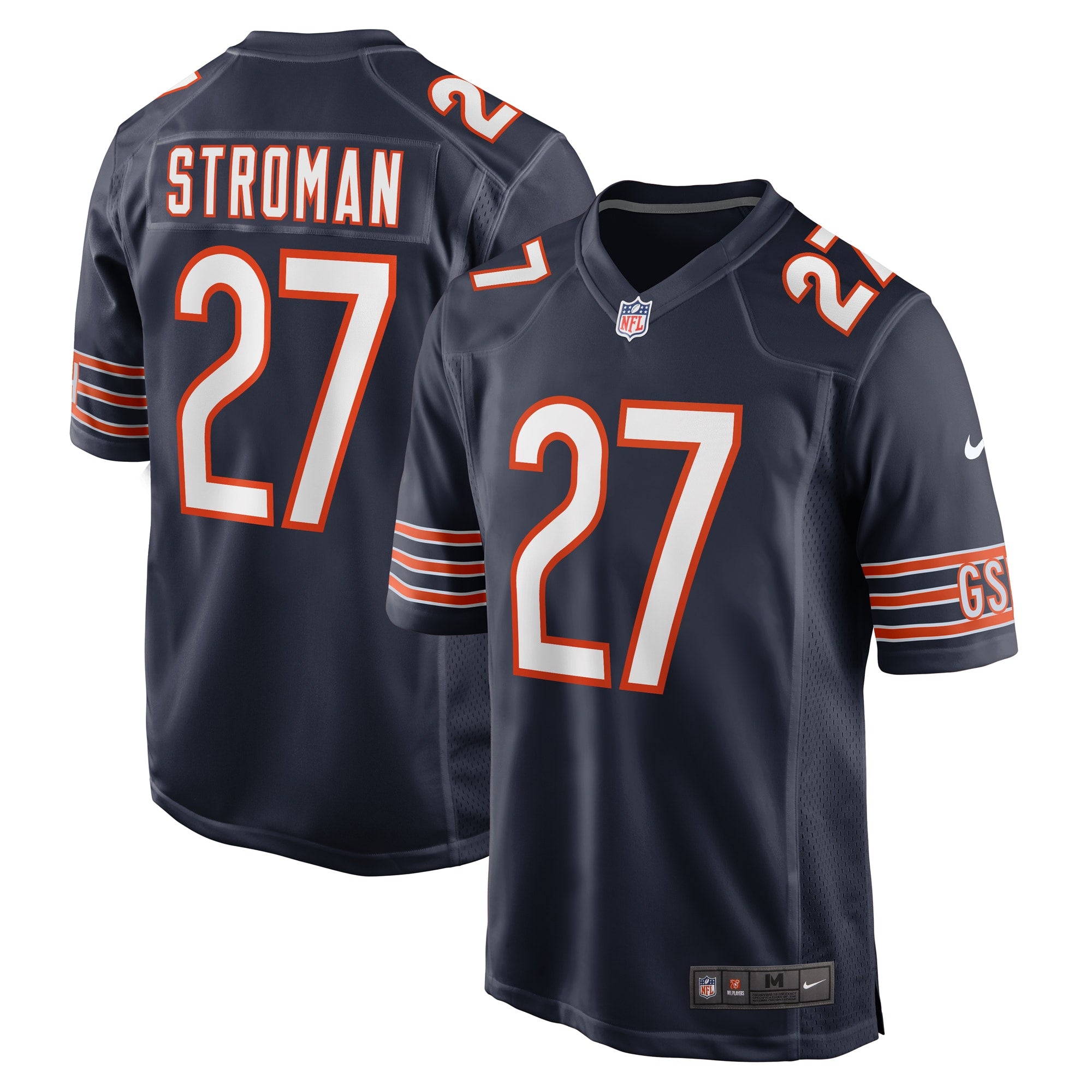 Greg Stroman Chicago Bears Team Game Jersey - ?Navy