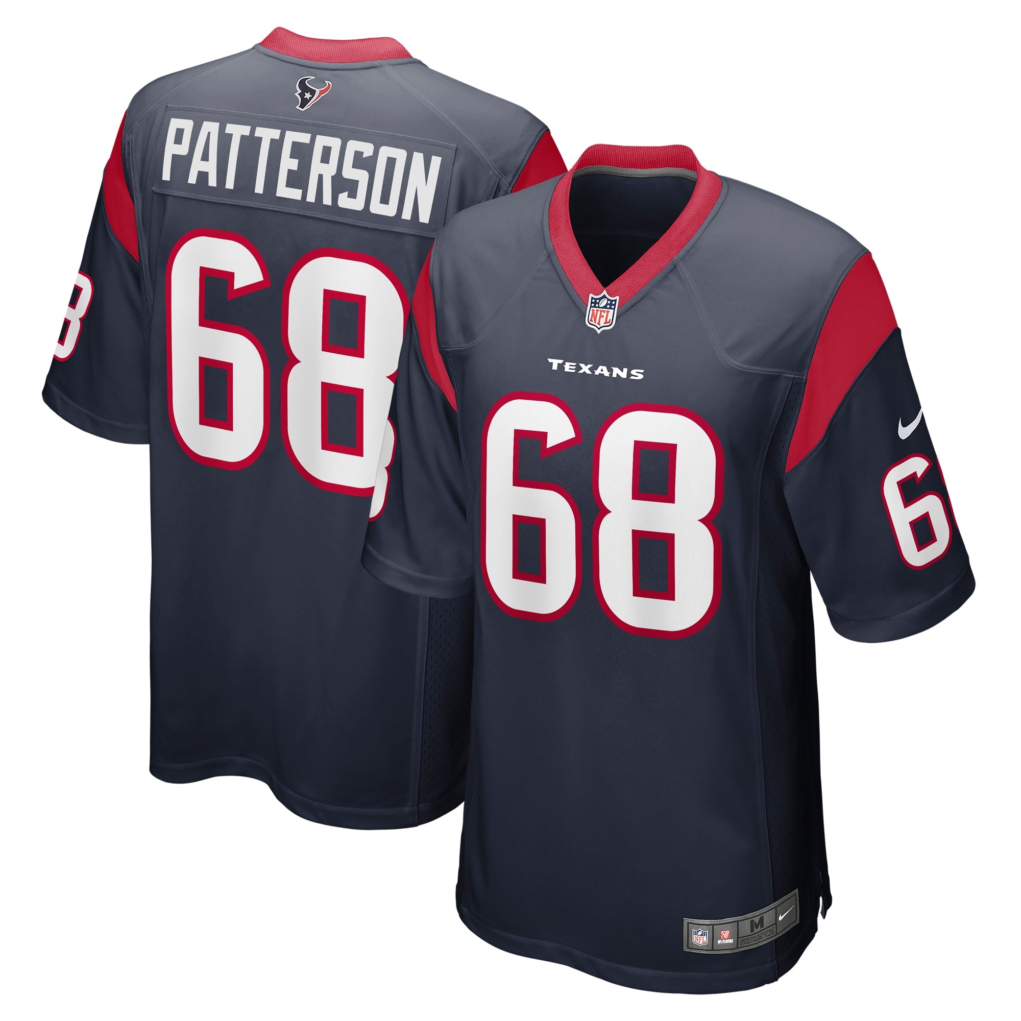 Jarrett Patterson Houston Texans Team Game Jersey - Navy