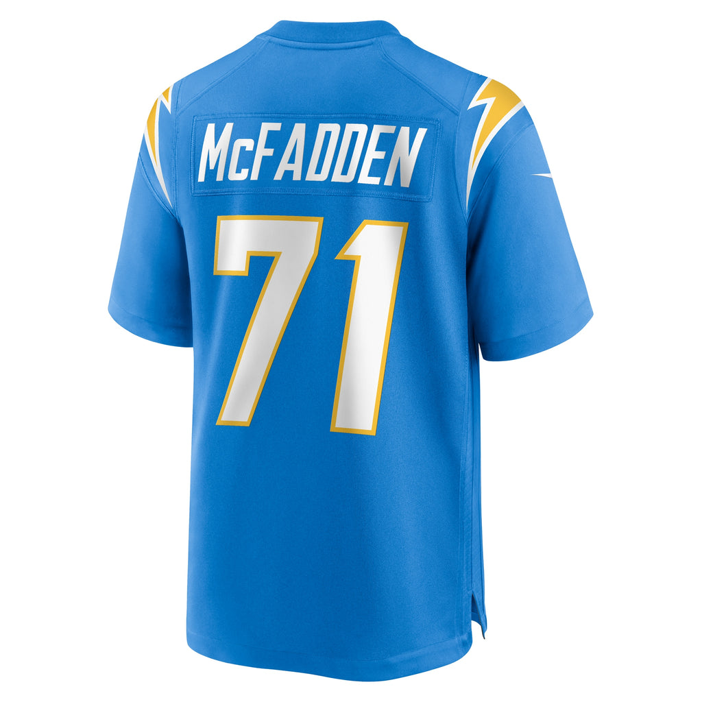 Jordans McFadden Los Angeles Chargers Team Game Jersey - Powder Blue