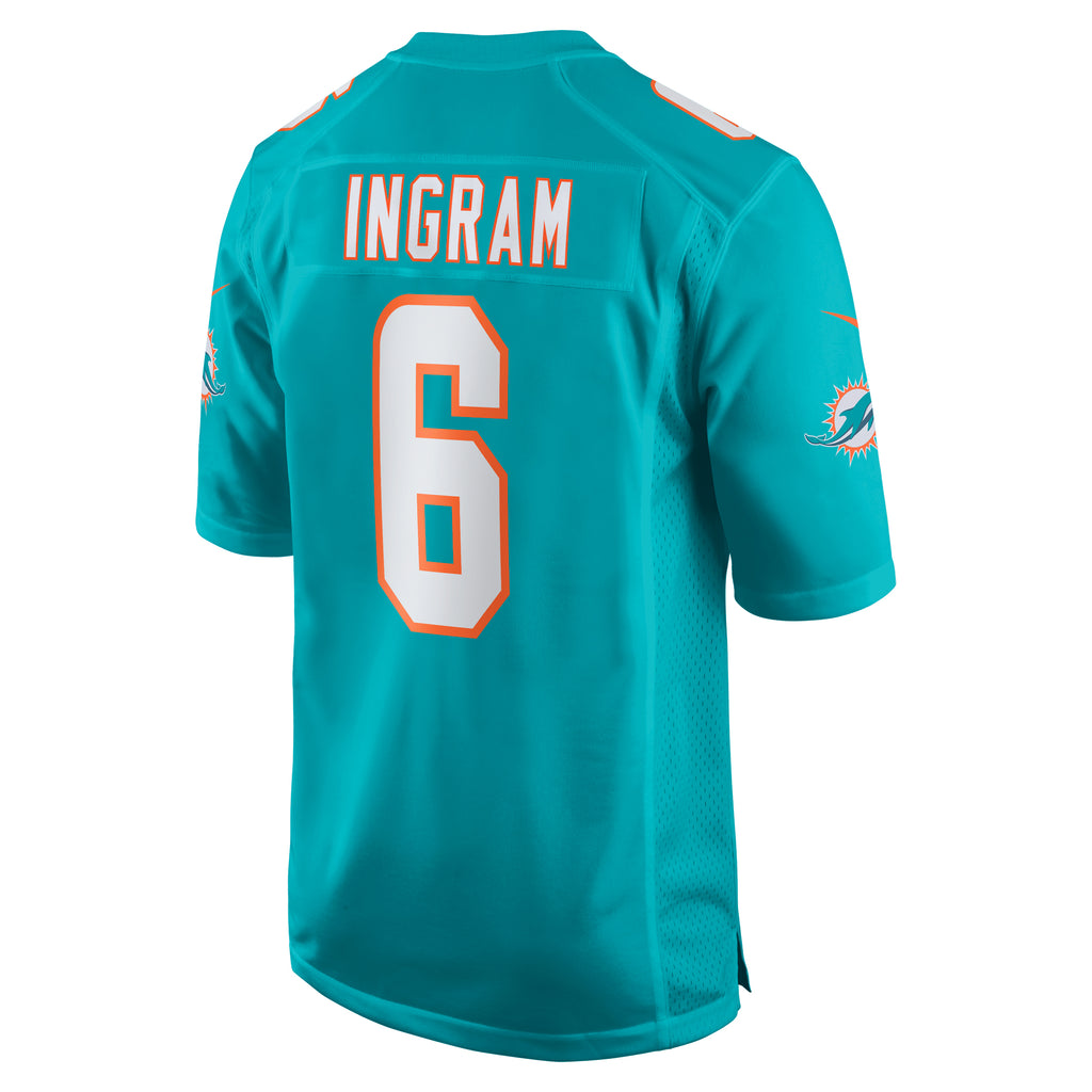 Melvin Ingram Miami Dolphins Home Game Player Jersey - Aqua