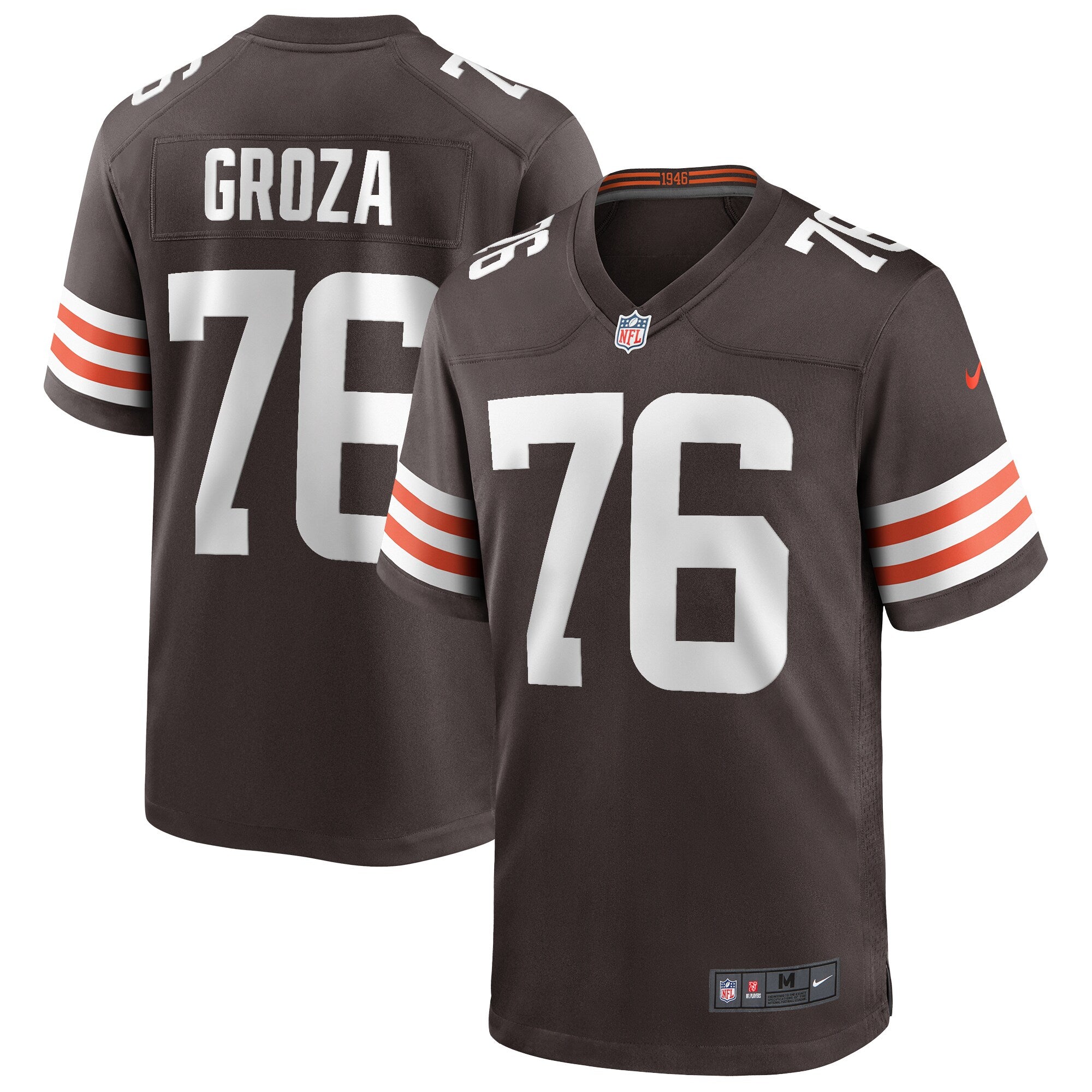 Lou Groza Cleveland Browns Game Retired Player Jersey - Brown