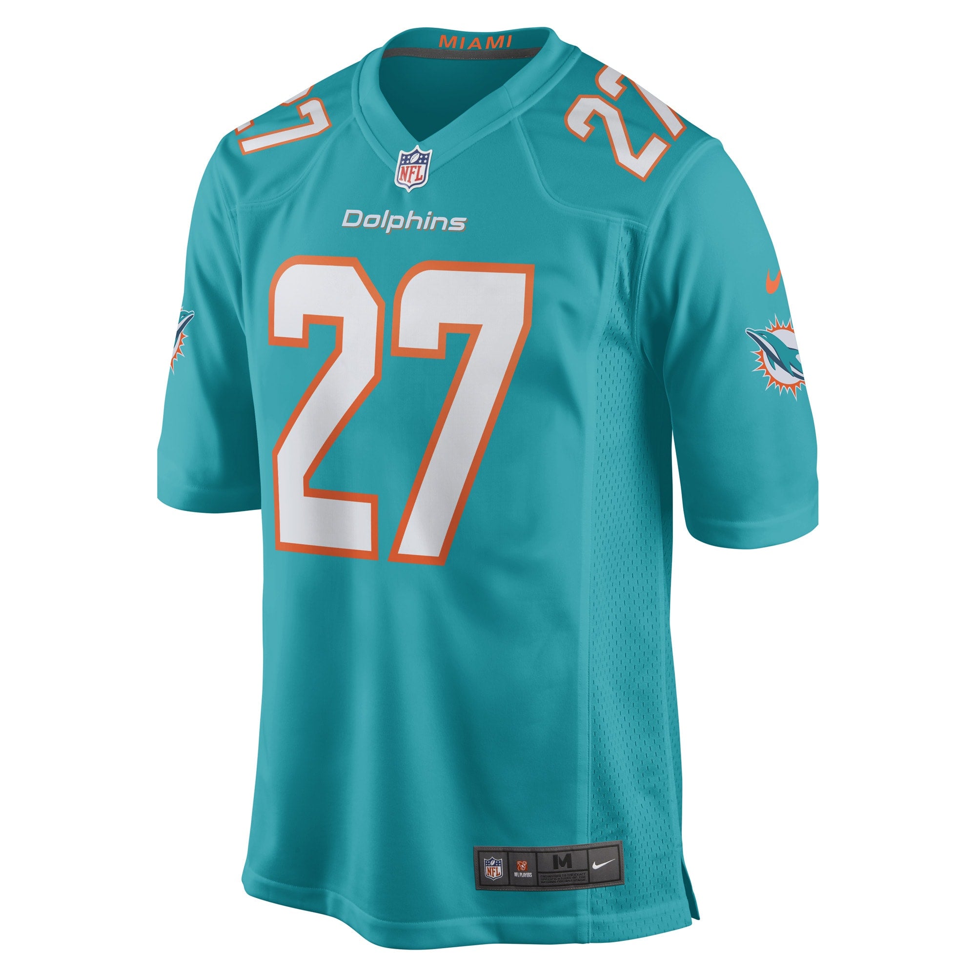 Keion Crossen Miami Dolphins Game Player Jersey - Aqua