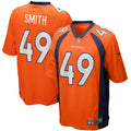 Dennis Smith Denver Broncos Game Retired Player Jersey - Orange