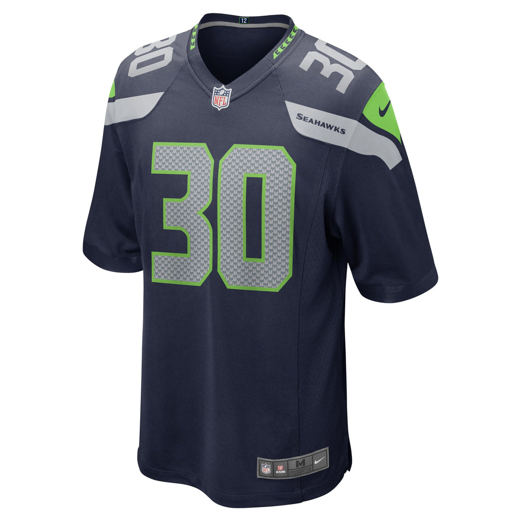 Carlos Hyde Seattle Seahawks Game Jersey - College Navy