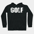 Distressed Look Golfing Gift For Golfers Hoodie