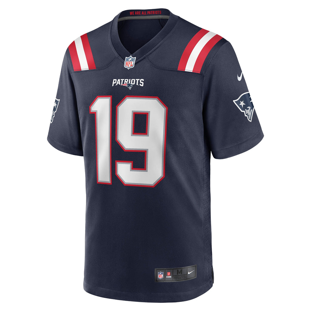 Malcolm Perry New England Patriots Game Player Jersey - Navy