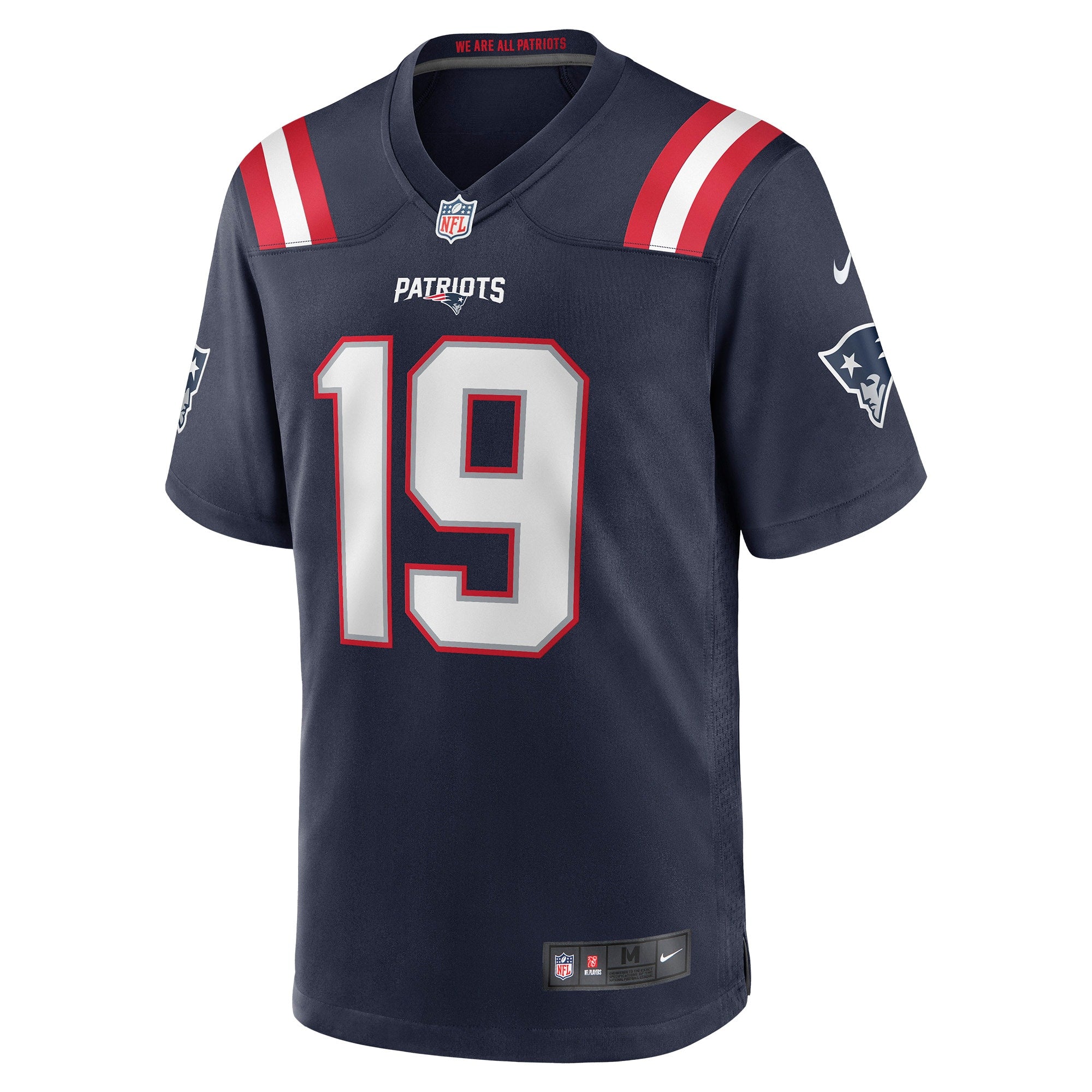 Malcolm Perry New England Patriots Game Player Jersey - Navy