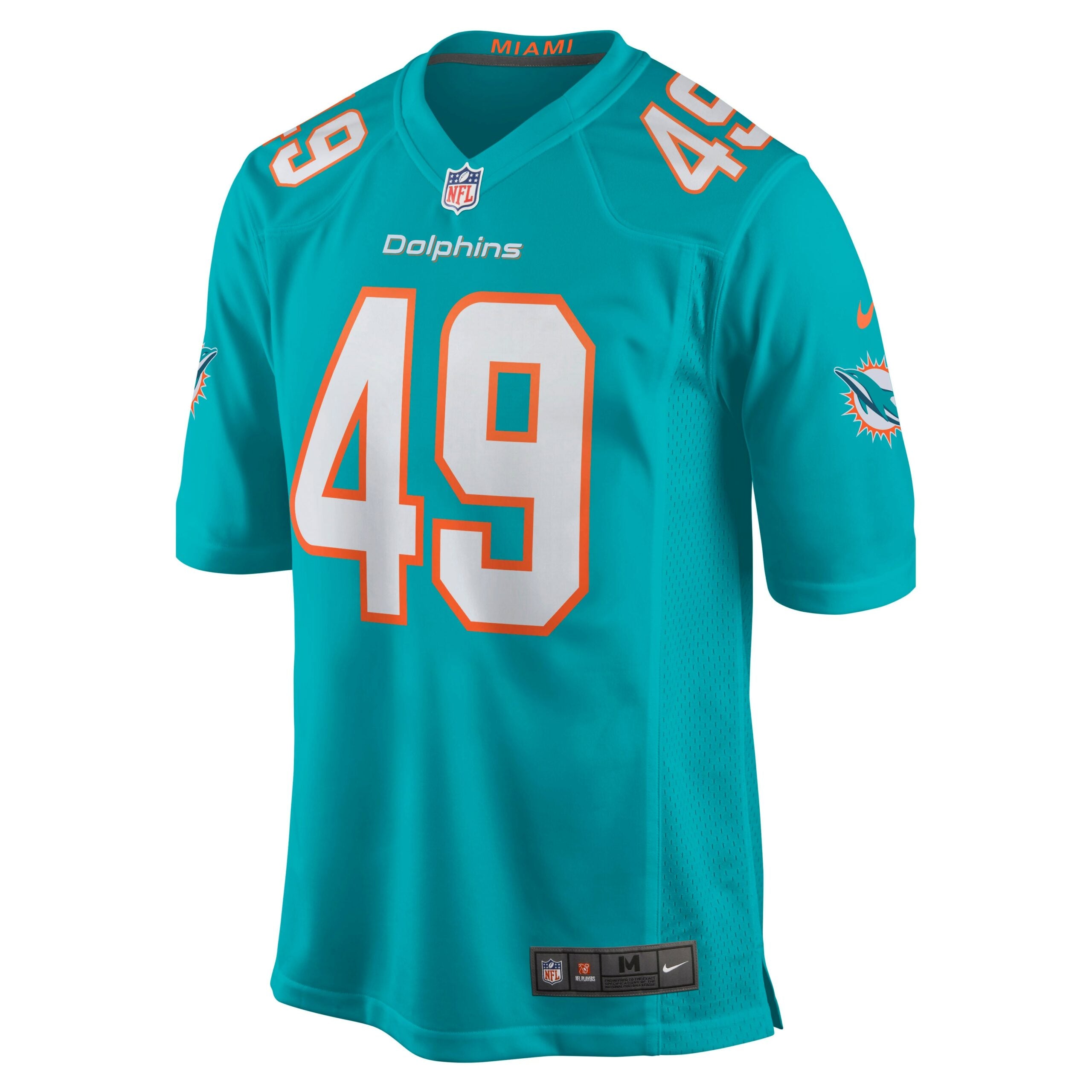 Sam Eguavoen Miami Dolphins Game Jersey - Aqua