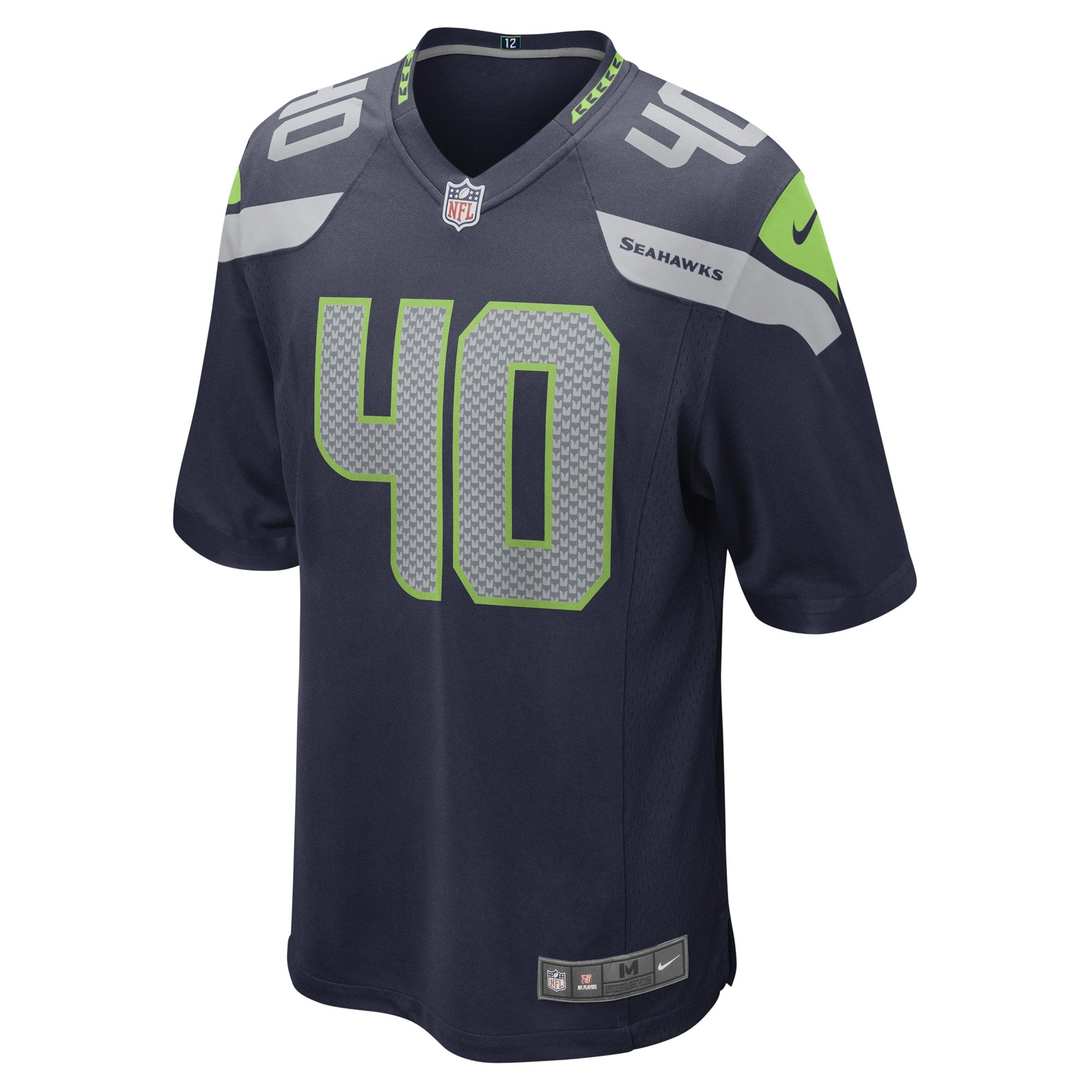 Darryl Johnson Seattle Seahawks Game Player Jersey - College Navy