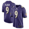 Steve McNair Baltimore Ravens Game Retired Player Jersey - Purple