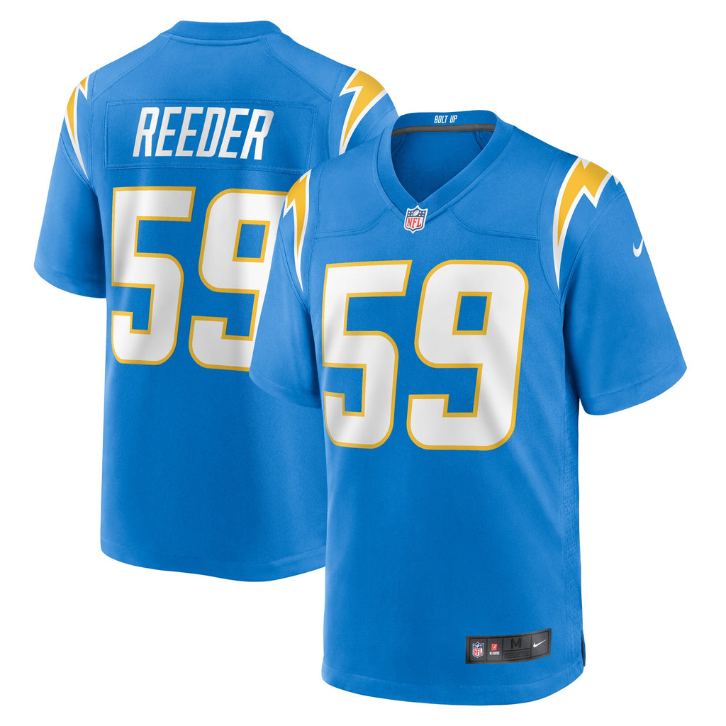 Troy Reeder Los Angeles Chargers Team Game Jersey - ?Powder Blue