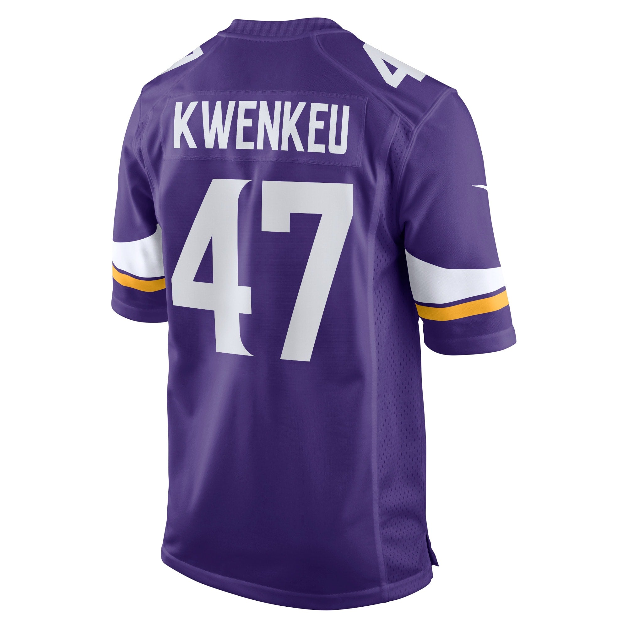 William Kwenkeu Minnesota Vikings Home Game Player Jersey - Purple