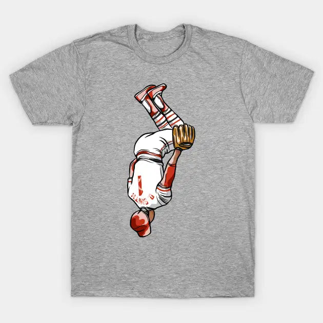 Ozzie Smith Flip Celebration Cartoon T-Shirt