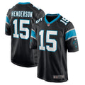 C.J. Henderson Carolina Panthers Game Jersey - Black