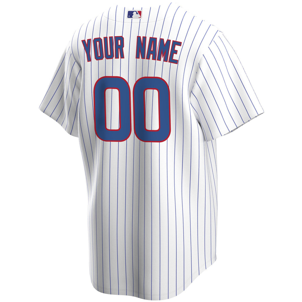 Chicago Cubs Home Replica Custom Jersey - White