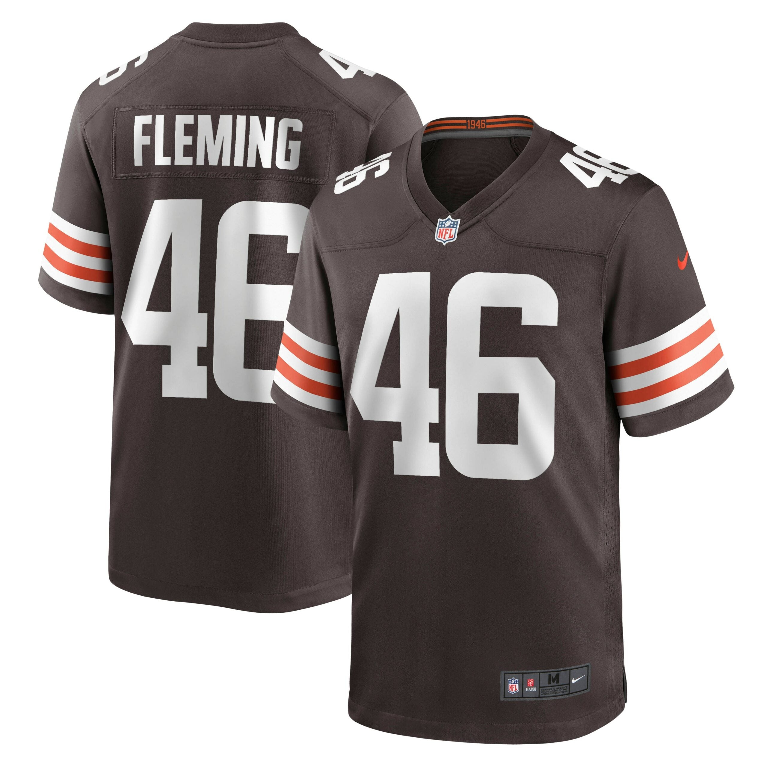 Don Fleming Cleveland Browns Retired Player Jersey - Brown