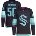Kailer Yamamoto Seattle Kraken Home Authentic Primegreen Jersey - Navy