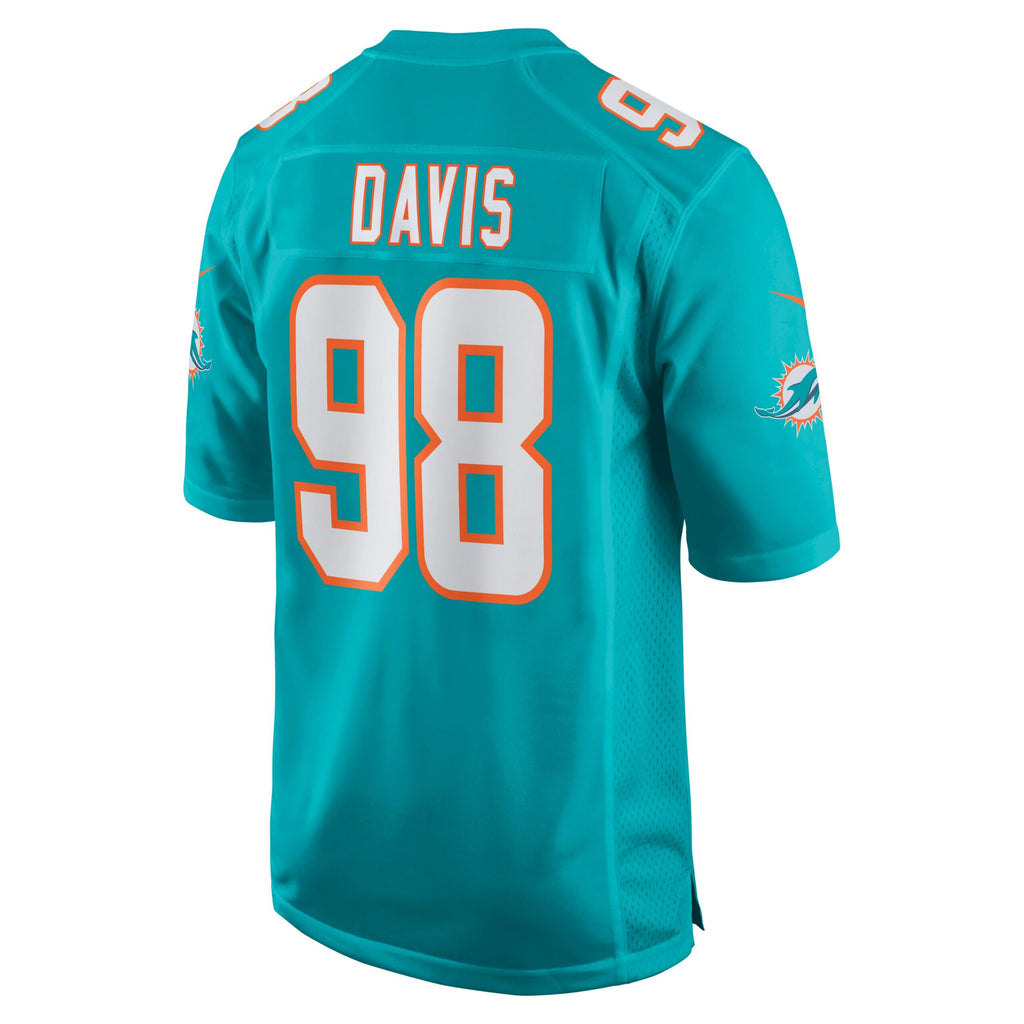 Raekwon Davis Miami Dolphins Game Jersey - Aqua