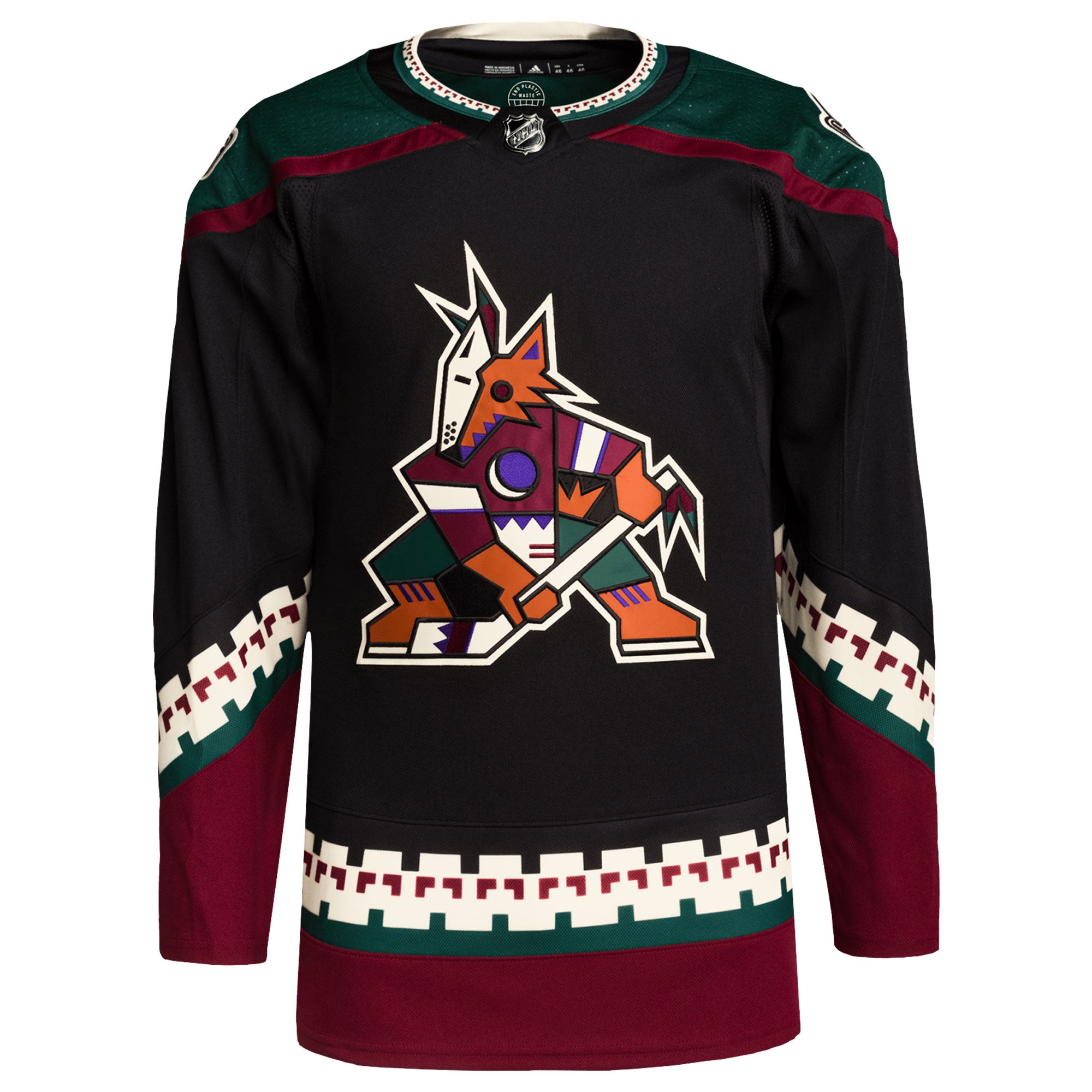 Arizona Coyotes Home Primegreen Authentic Pro Blank Jersey - Black