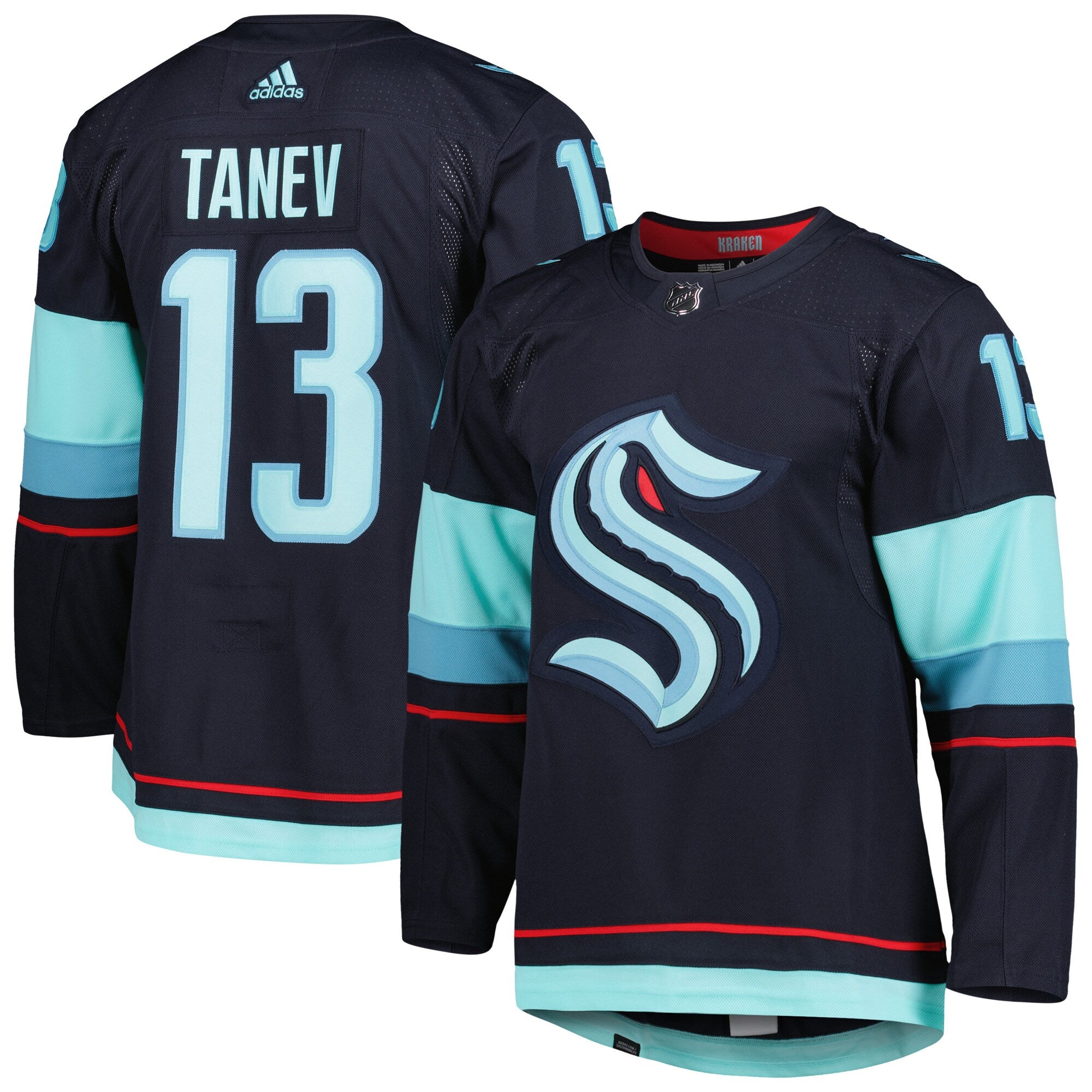 Brandon Tanev Seattle Kraken Primegreen Authentic Pro Home Player Jersey - Deep Sea Blue