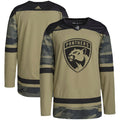 Florida Panthers Military Appreciation Team Authentic Practice Jersey - Camo