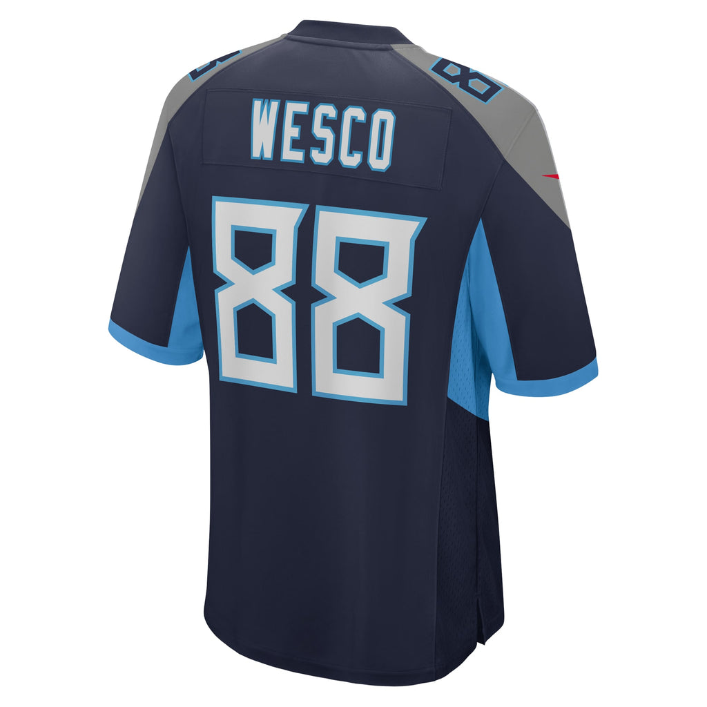Trevon Wesco Tennessee Titans Game Player Jersey - Navy