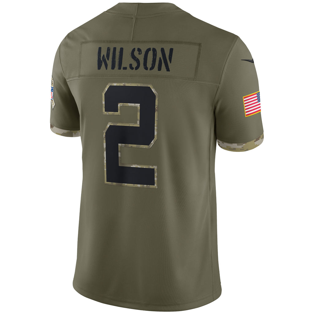 Zach Wilson New York Jets 2022 Salute To Service Limited Jersey - Olive