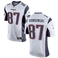 Men's New England Patriots Rob Gronkowski Game Jersey White