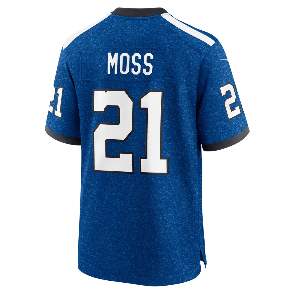 Zack Moss Indianapolis Colts Indiana Nights Alternate Game Jersey - Royal