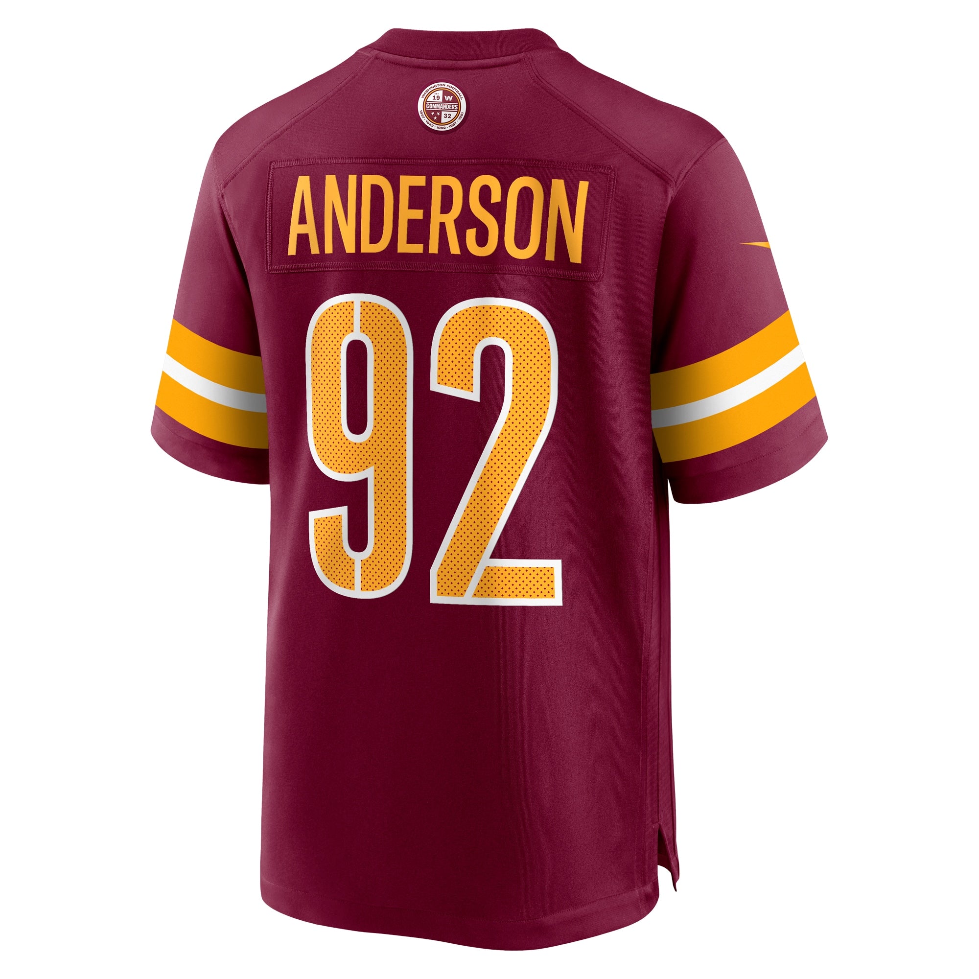 Abdullah Anderson Washington Commanders Game Player Jersey - Burgundy